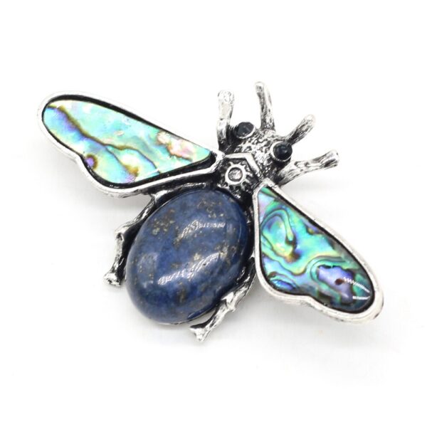 Lapis Lazuli Insect Bee Pin Brooches