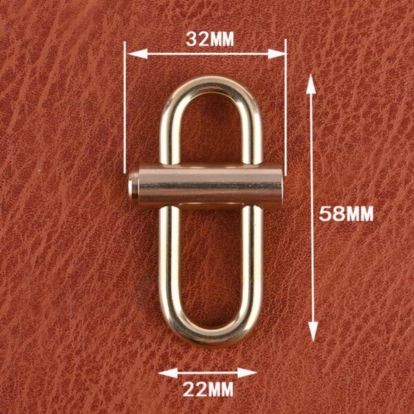 Anti-oxidation Brass Key Ring Anti-rust Keychain With Locking Clip 5