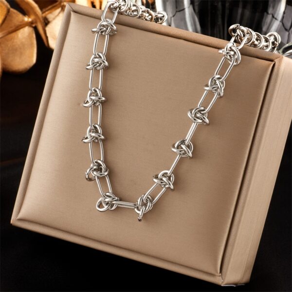 Silver Vintage Necklace Link Chain - Timeless Jewelry