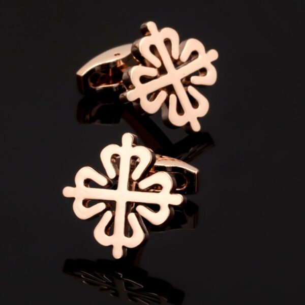 Rose Gold Classy Chinese Knot Cufflinks