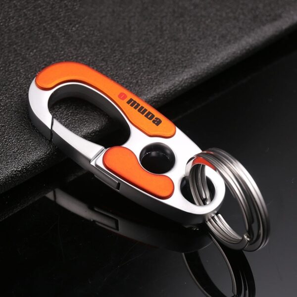 Orange Carabiner Climbing Keychain