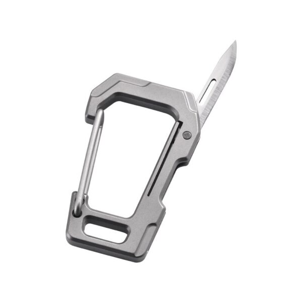 Multifunctional Titanium Keychain Men's Waist Hanging Car Key Ring Pocket Knife 6