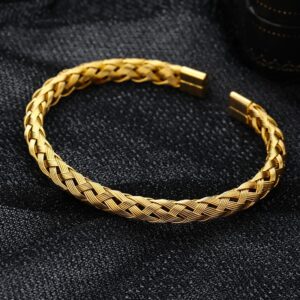 Stainless Steel Braided Bracelet for Men and Women Jewelry