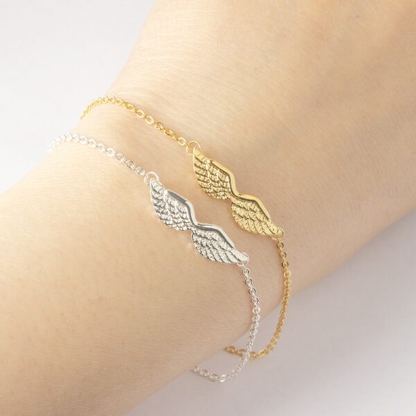 Stainless Steel Angel Wings Bracelets For Women 1