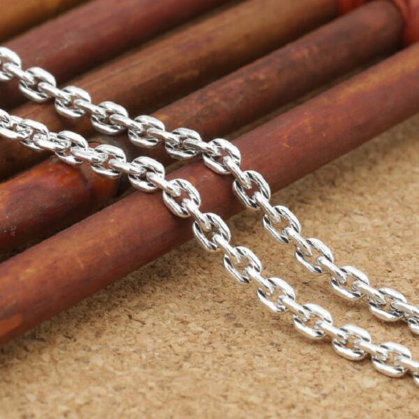 S925 Sterling Silver Cross O Chain Necklace 4