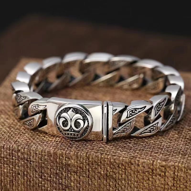 316L Stainless Steel Curb Cuban Mens Charm Bracelet Heavy Silver Color Tone  Jewelry For Men And Women, Biker Bike Chain 202631MM 230320 From  Shen012001, $19.44 | DHgate.Com