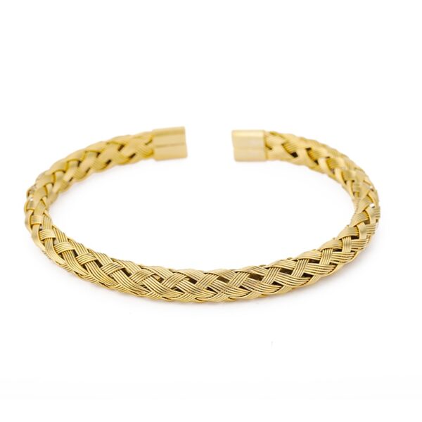 Gold Braided Bracelet for Men and Women