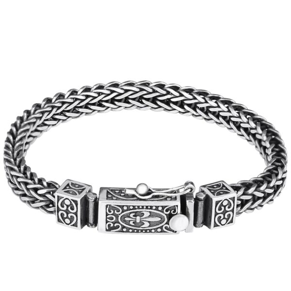 Mens 925 Sterling Silver Franco Link Curb Chain Bracelet 6