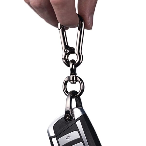 Solid Car Keychain Carabiner 360° Rotation Key Ring 4