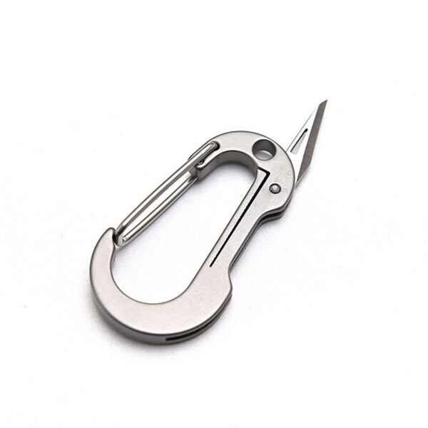 Multifunctional Titanium Keychain Men's Waist Hanging Car Key Ring Pocket Knife 5