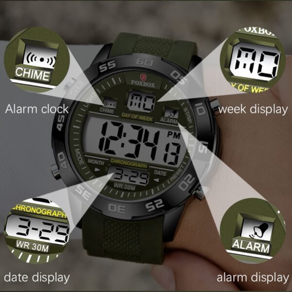 Military Sport Watch For Men With Led Light 2