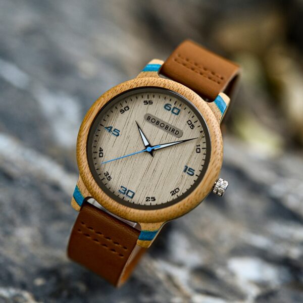 Men's Luxury Bamboo Natural Wooden Watches