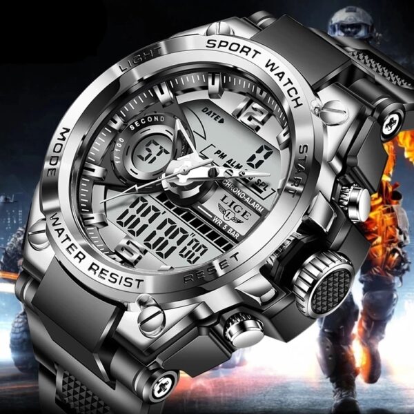 Men's Military Tactical Watch Waterproof LED Sport Wristwatch 1
