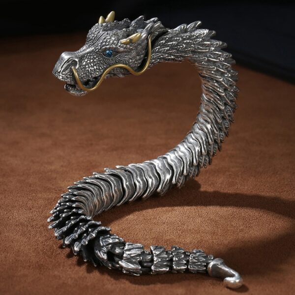 3D Handmade Dragon Bracelet Men's - Style 2