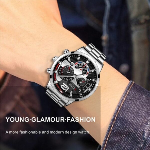 Luxury Men’s Stainless Steel Quartz Watch 6