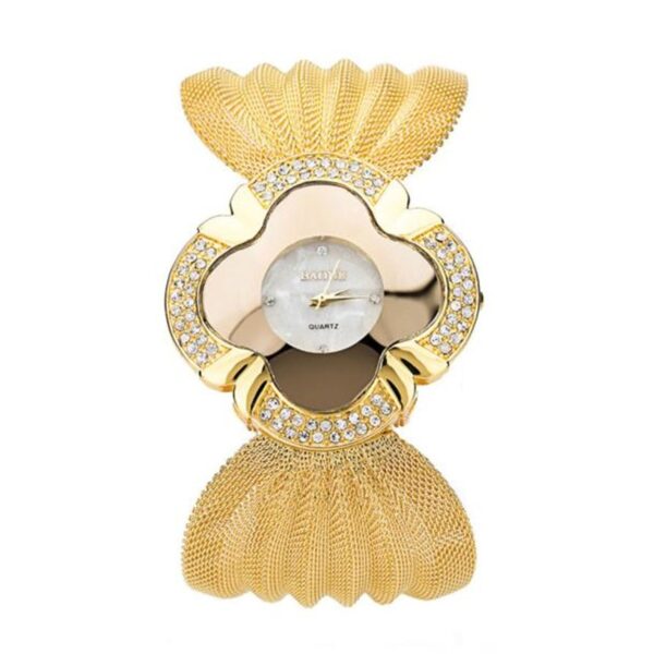 Elegant Butterfly Gold & Silver Bracelet Watch 3