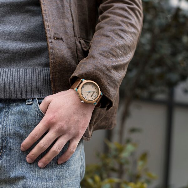 Men's Luxury Bamboo Natural Wooden Watches 3