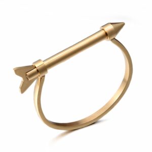Gold Arrow Cuff Bracelet for Men