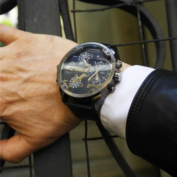 Men's Large Oversized Luxury Round Quartz Watch 2