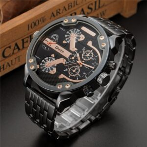 Men's Large Oversized Luxury Round Quartz Watch