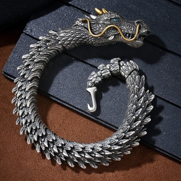 Trendy 3D Handmade Dragon Bracelet Men's 2
