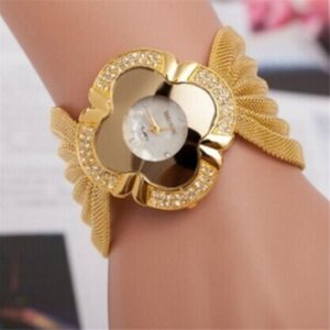Elegant Butterfly Gold & Silver Bracelet Watch