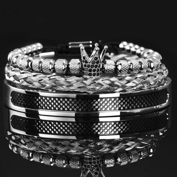 Black Royal King Deluxe Bracelet Men Jewelry