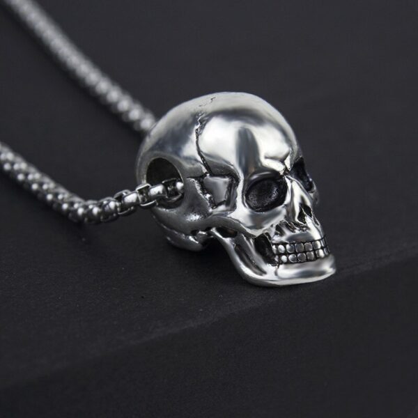 Skull Head Pendant Men's Necklace