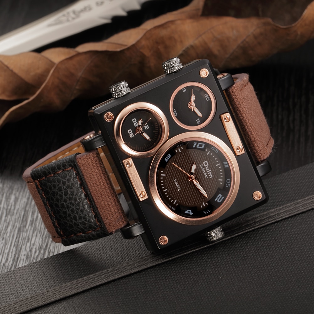 Fashion Relogio Men Sport Large Dial Student Watch Leather Watches Business  Wristwatch | Wish