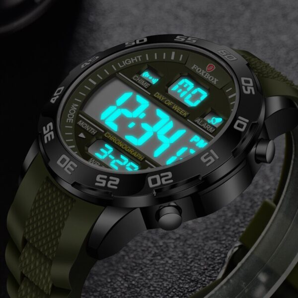 Military Sport Watch For Men With Led Light