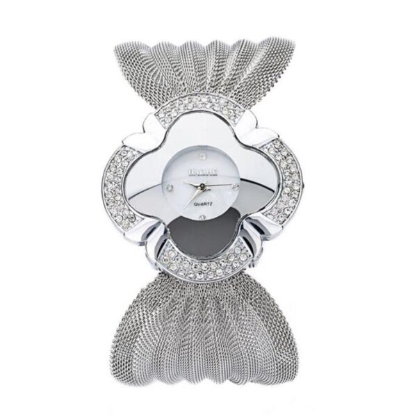 Elegant Butterfly Gold & Silver Bracelet Watch 4