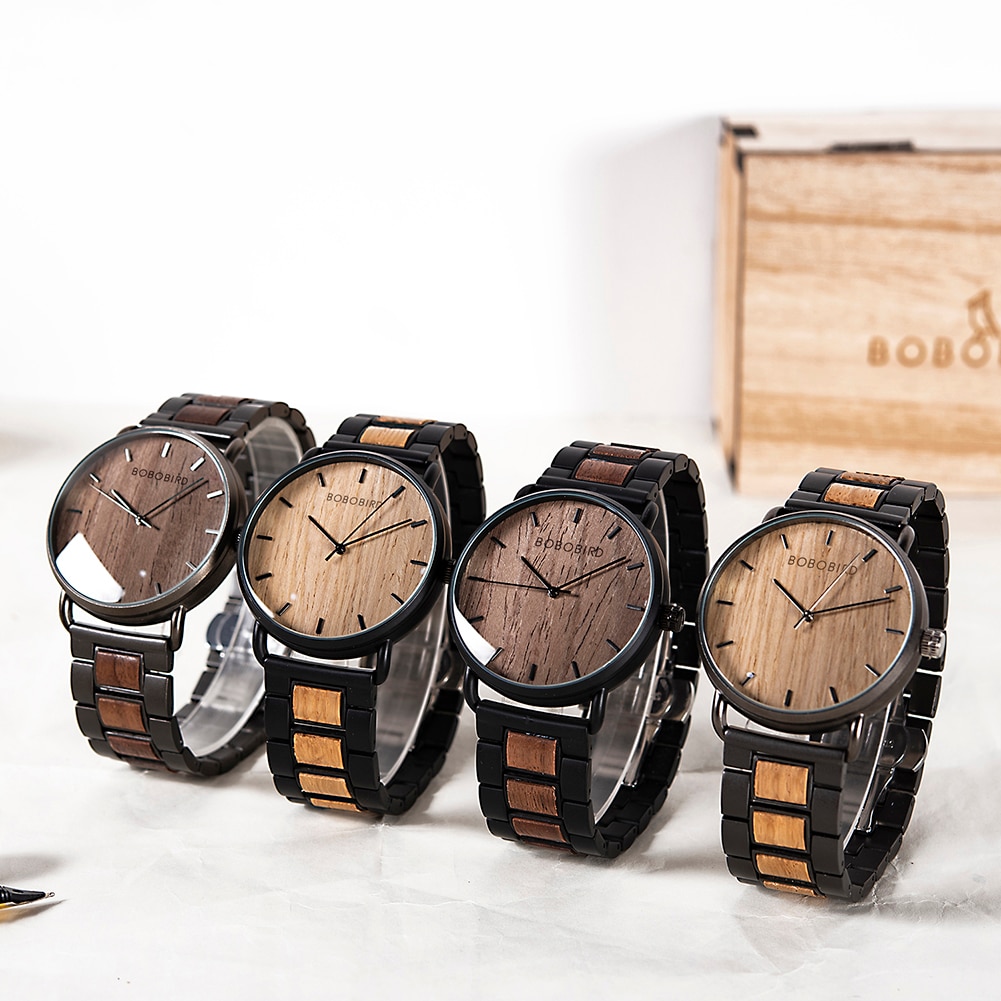 Zebra Wood Simple Ultra-thin Quartz Watch 5