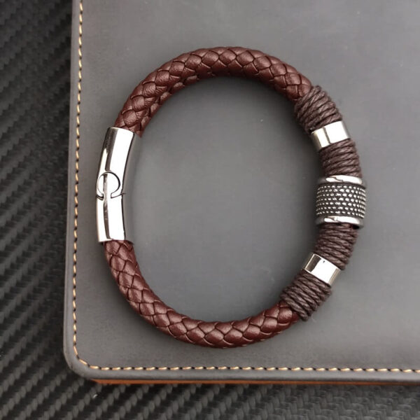 Multi layer Woven Genuine Leather Bracelet