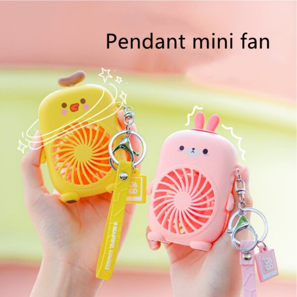 Cute Cartoon Key Ring Portable Ventilation Fan Keychain 1