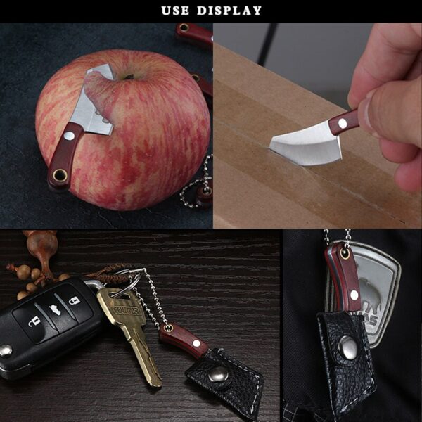 Mini Keychain Knife With Sheath Cover 3
