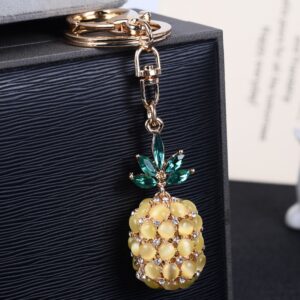Fashion Opals Pineapple Fruit Stylish Keychain