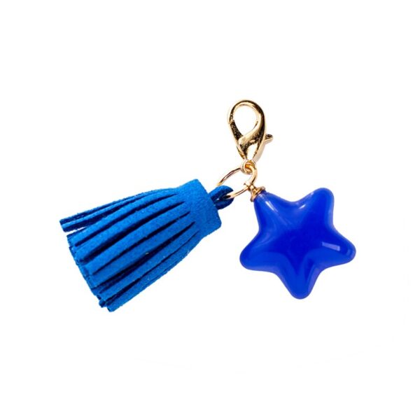 5Pcs Candy Star Tassel Charm Keychain Jewelry Making 5