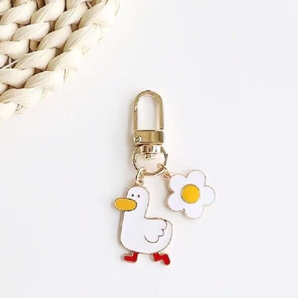 Cute Duck Chicken Fried Egg Keychain Bag Pendant Charm 5