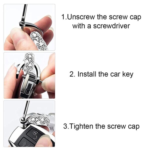 Stylish Diamond Crystal Keychain for Car Keys 5