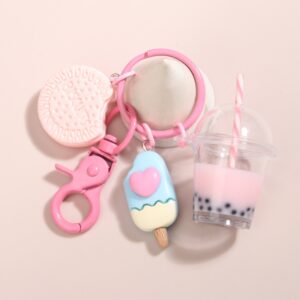 Ice Cream & Cookie Charm Keychain