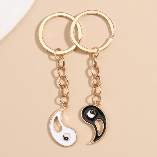Yin and Yang Best Friends Forever Keychain 3