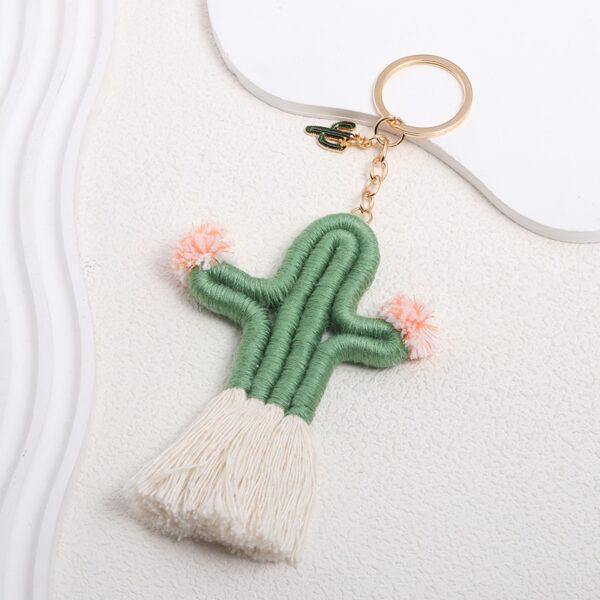 Handmade Cactus Desert Plant Keychain