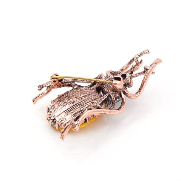 Crystal Large Beetle Brooch for Women 6