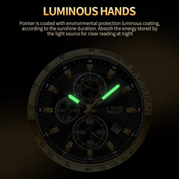 Luminous hands watch