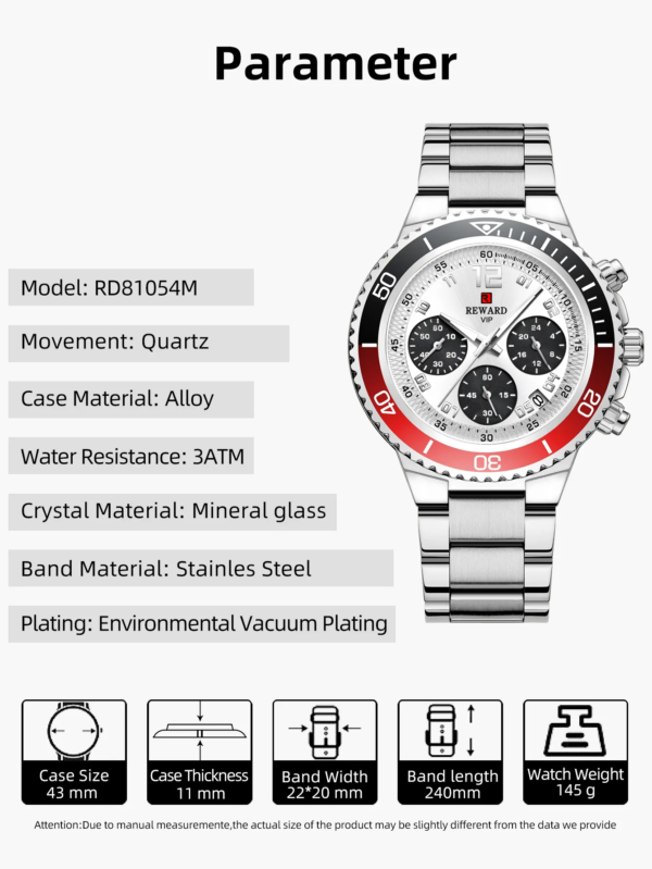 Simple Watches Full Steel Waterproof information