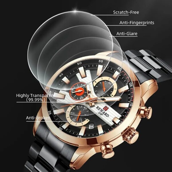 Business Men's Simple Watches Waterproof Quartz Wristwatch 5