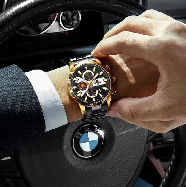 Business Men's Simple Watches Waterproof Quartz Wristwatch 6