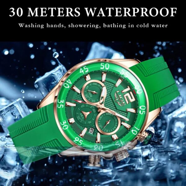 30 meters Waterproof Quartz Watch 4