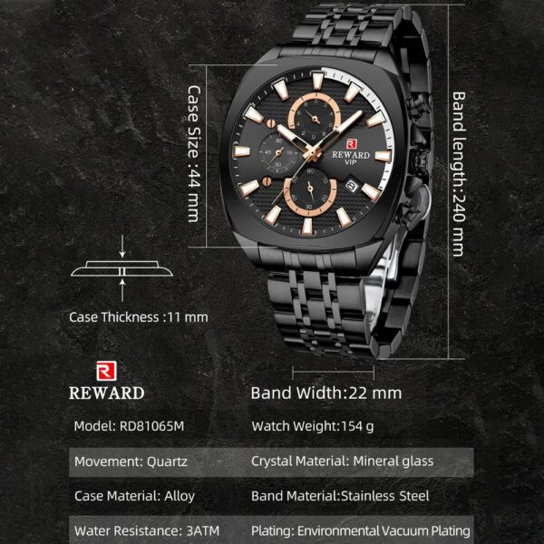 Sports Men's Simple Watches Top Luxury Stainless Steel Quartz 5
