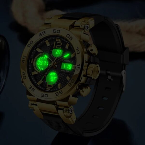 Luxury Quartz LED Digital Combo Watch 4
